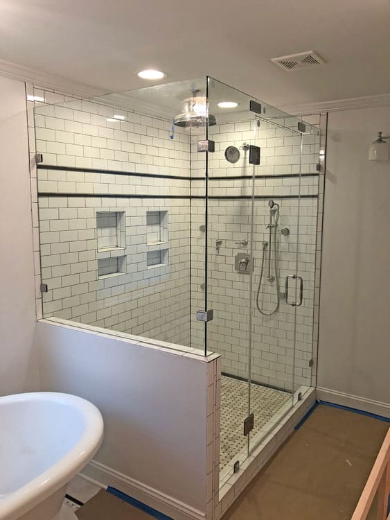 How Much Does A Custom Glass Shower Cost, Cost Of Tile Installation In Shower