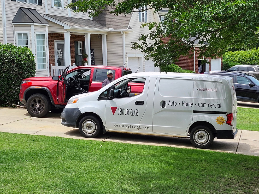 truck-windshield-replacement-in-my-driveway-on-site-south-carolina